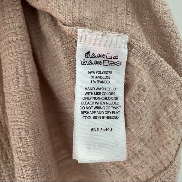 Telluride Earthy Neutral Textured Cropped Button Down Women’s Shirt Size Large - Picture 11 of 11